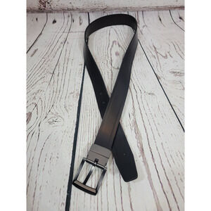 Genuine Leather‎ Reversible Casual Dress Belt Men's Black Size 36